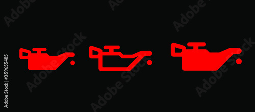 Oil check sign vector icon