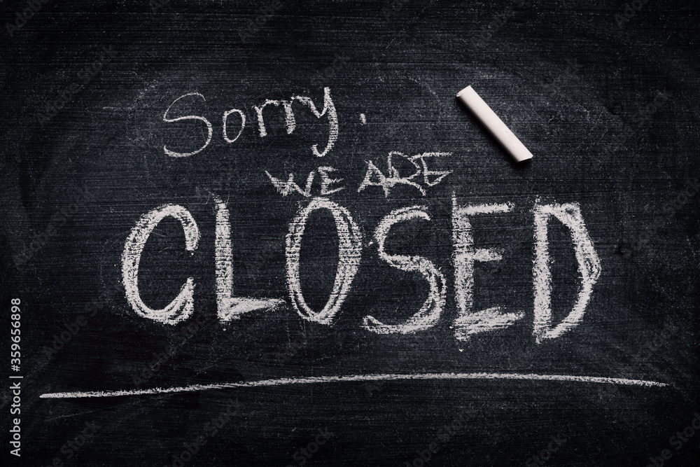 Obraz premium Sorry, we are closed