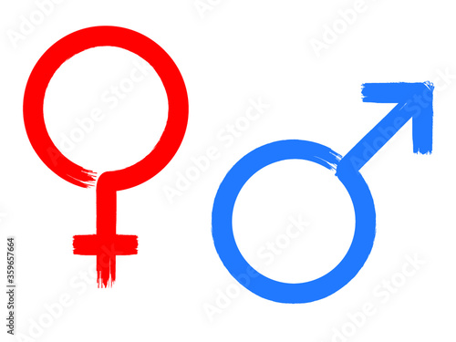 Male and female vector symbol.