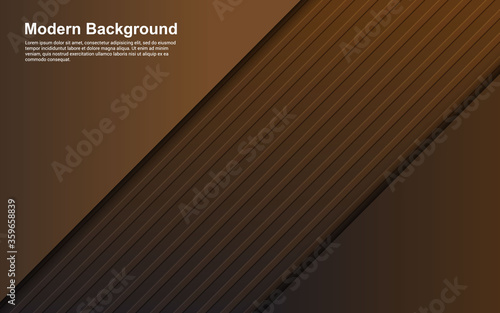 Illustration vector graphic of abstract background black and brown color modern design