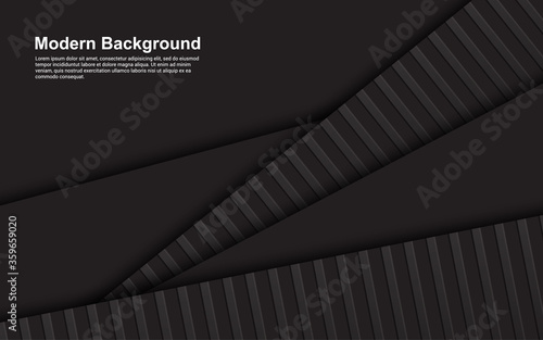 Illustration vector graphic of abstract background black color modern concept