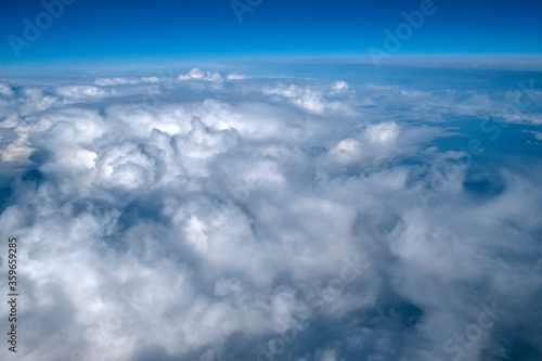 aerial view of the clouds