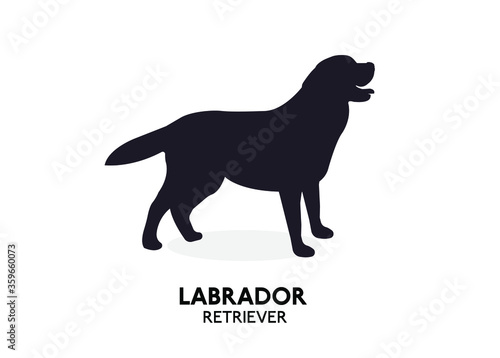 Labrador retriever dog vector icon