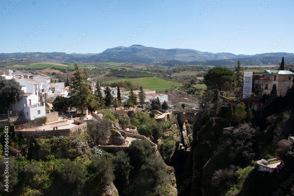 Beautiful landscapes in Ronda, Málaga, Spain