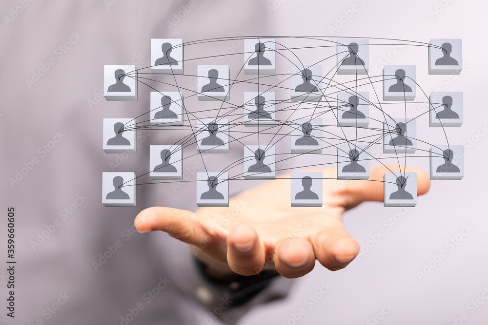 organization chart team concept networking group organization chart team concept networking group