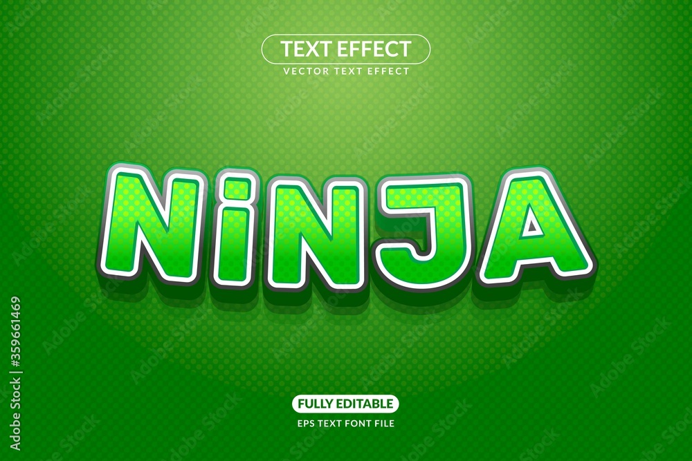 Editable Ninja Shinobi Text Effect Style Editable Ninja Shinobi Text Effect Style