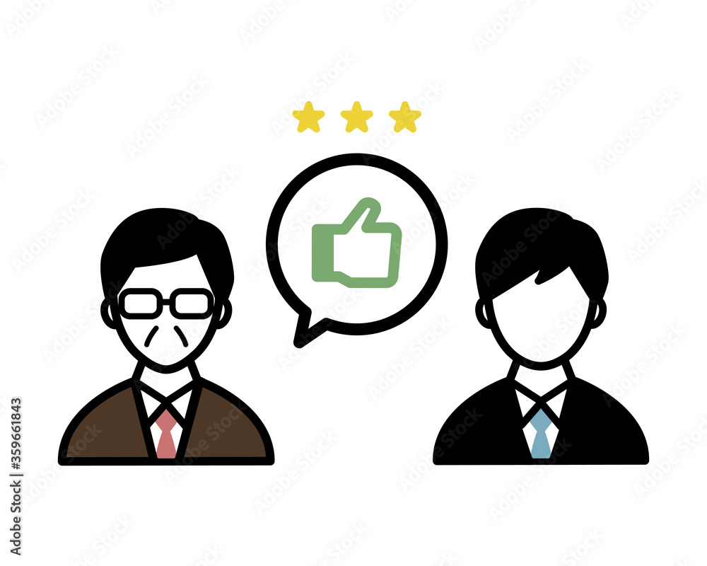 人事考課のイラスト/面接/面談/人事評価/アイコン 人事考課のイラスト/面接/面談/人事評価/アイコン