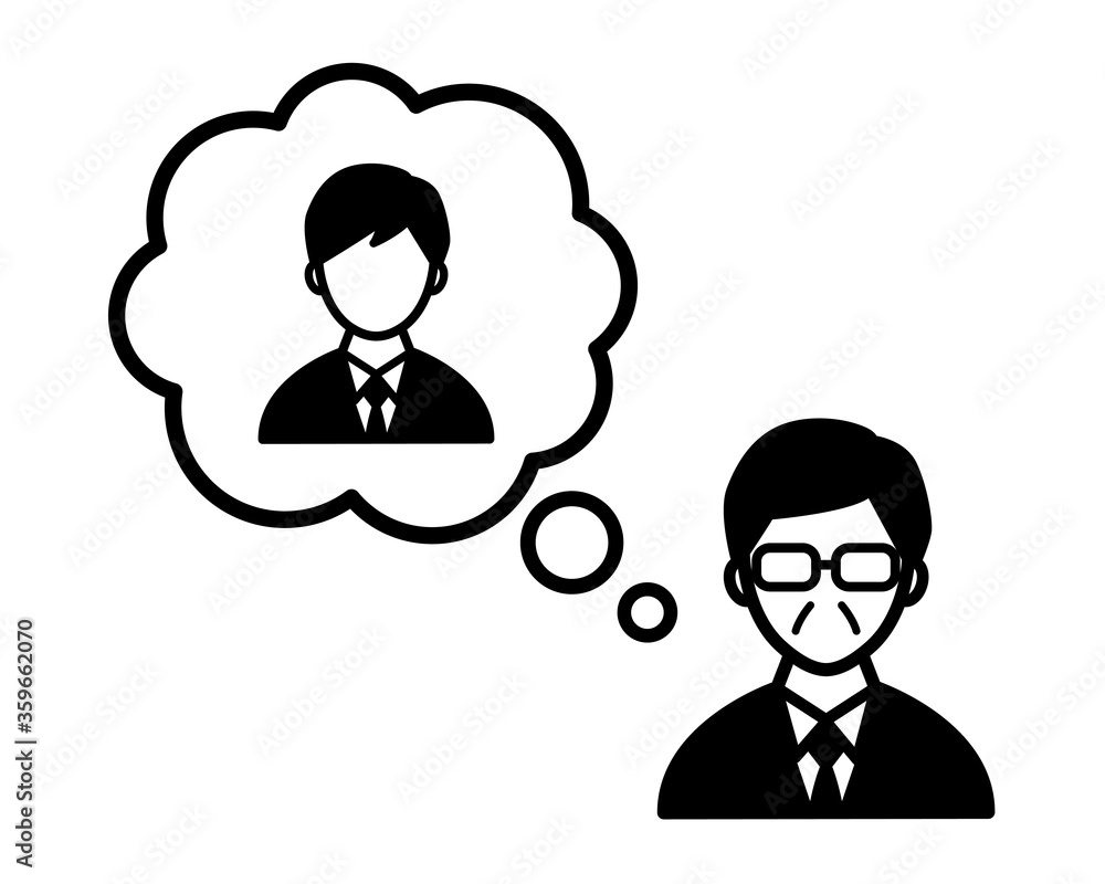 人事考課のイラスト／面接／面談／人事評価／アイコン