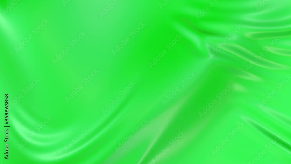 4k 3D smooth animation of wavy green cloth surface that forms ripples like in fluid surface or the folds in tissue. Green silky fabric forms beautiful folds in the air in slow motion. 32 4k 3D smooth animation of wavy green cloth surface that forms ripples like in fluid surface or the folds in tissue. Green silky fabric forms beautiful folds in the air in slow motion. 32