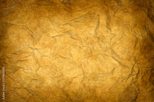 old dark wrinkled paper texture or background