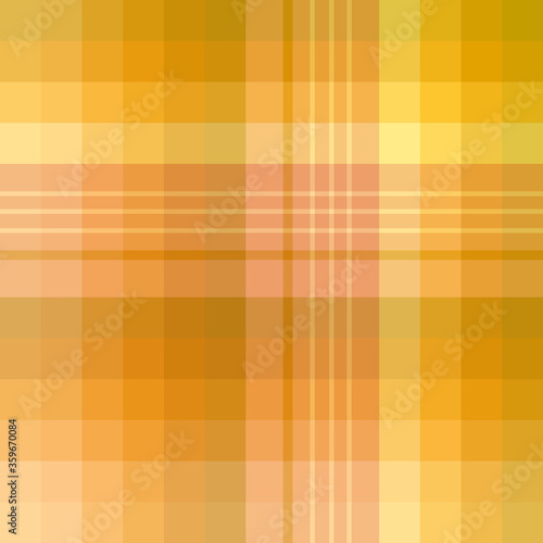 Seamless pattern in beautiful yellow and orange colors for plaid, fabric, textile, clothes, tablecloth and other things. Vector image.