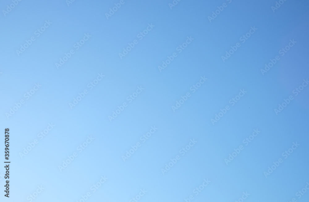Clear blue sky without clouds background