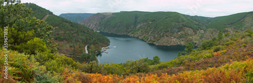 View of Canyon del Sil from Miradoiro da Ribeira Sacra at Santo Estevo in Galicia,Spain,Europe
 photo