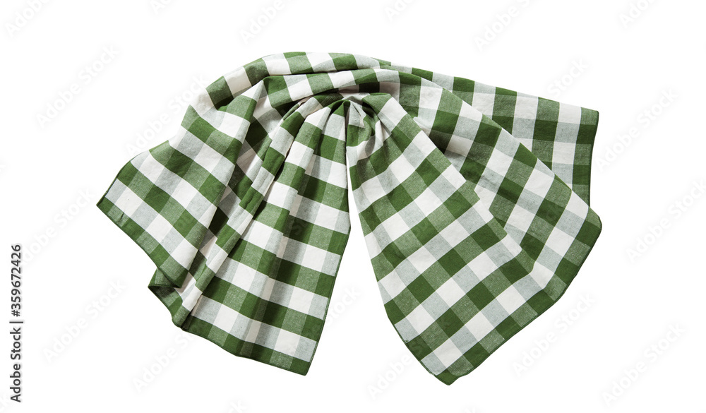 Kitchen towel, napkin isolated. Top view mockup Kitchen towel, napkin isolated. Top view mockup