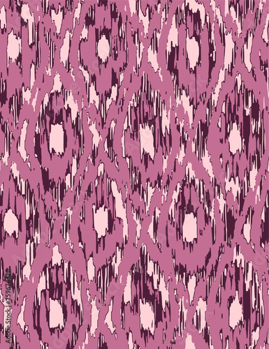 Abstract Ethnic Ikat Argyle Geometric Shapes Repeating Vector Pattern Isolated Background