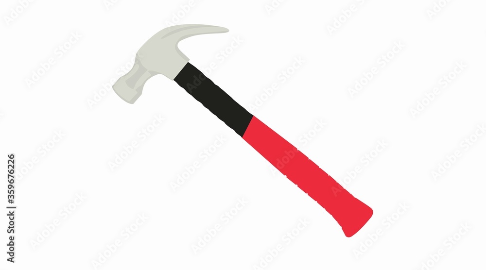 Vector Isolated Illustration of a Hammer Vector Isolated Illustration of a Hammer