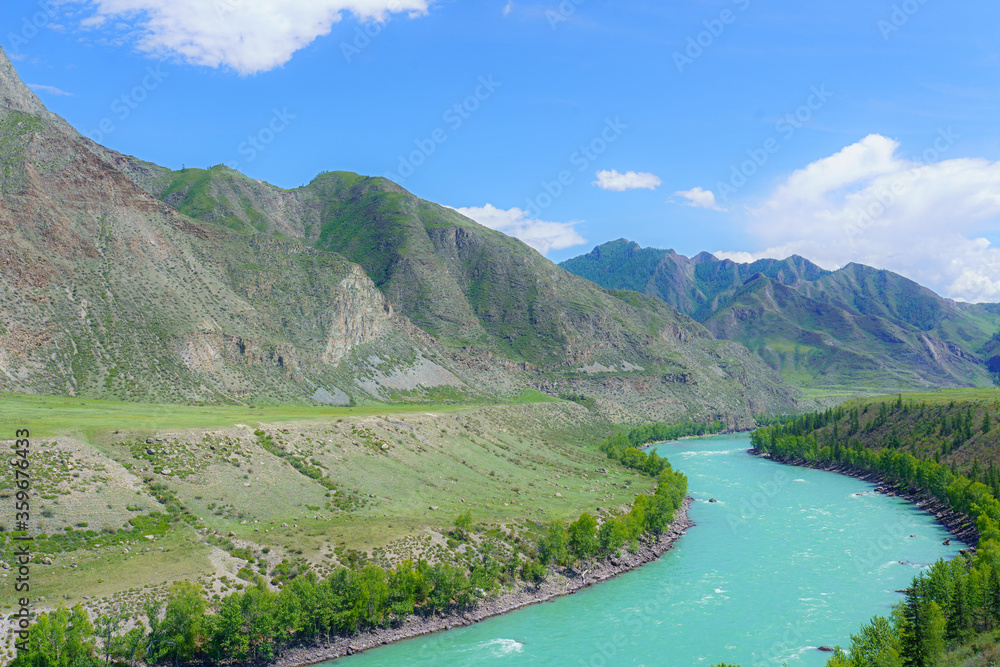 Katun river in the Altay mountains