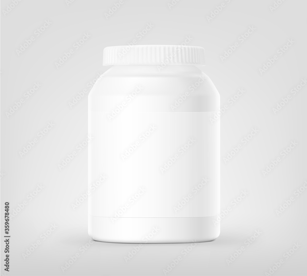 Mockup of plastic bottle on grey background. Can be used for medical, cosmetic. Vector illustration. Ready for your design. EPS10.
Mockup of plastic bottle on grey background. Can be used for medical, cosmetic. Vector illustration. Ready for your design. EPS10.
