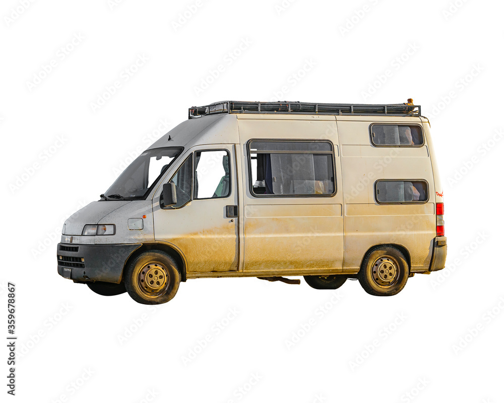 Van Side View Isolated Photo