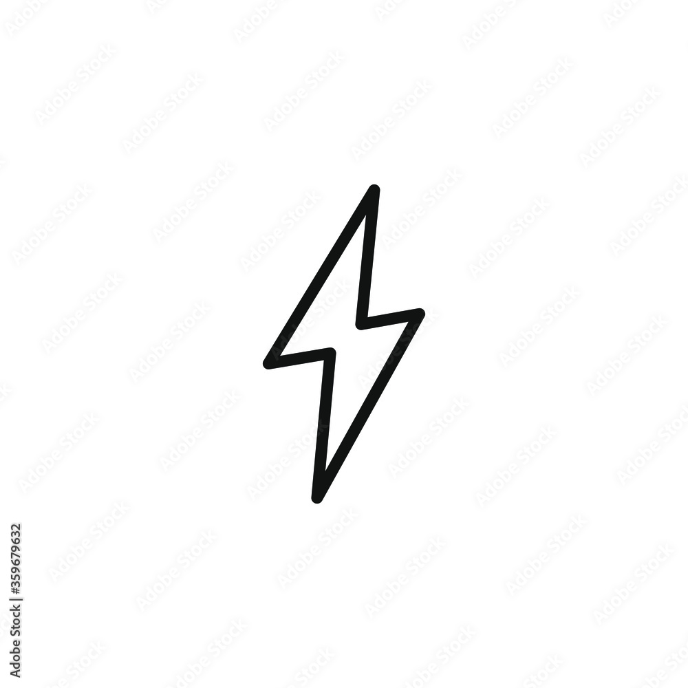 simple icon of a thunderstorm vector illustration simple icon of a thunderstorm vector illustration
