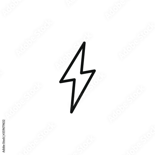 simple icon of a thunderstorm vector illustration