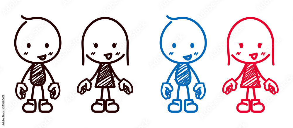 Male and female, gender symbol, mark, icon, sign of restroom or toilet Male and female, gender symbol, mark, icon, sign of restroom or toilet