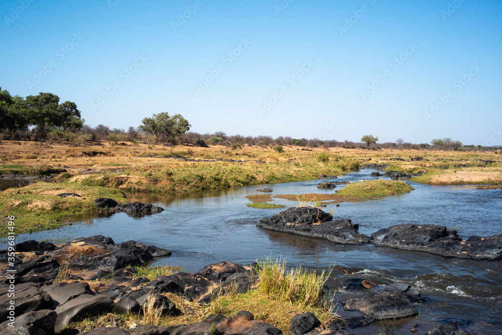 rivière Letaba, Parc national Kruger, Afrique du Sud