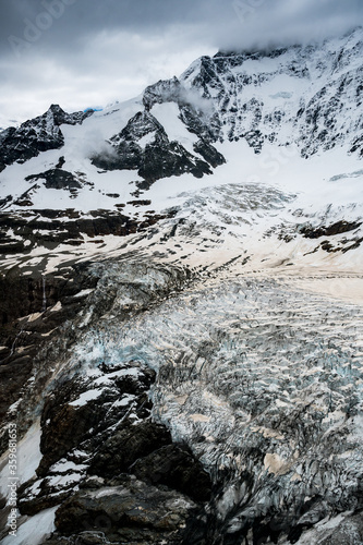 Ischmeer Glacier on the backside of Mount Eiger in Grindelwald