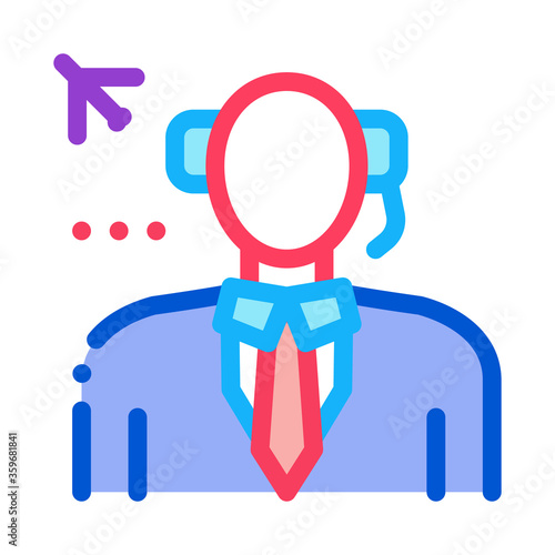 air dispatcher icon vector. air dispatcher sign. color symbol illustration