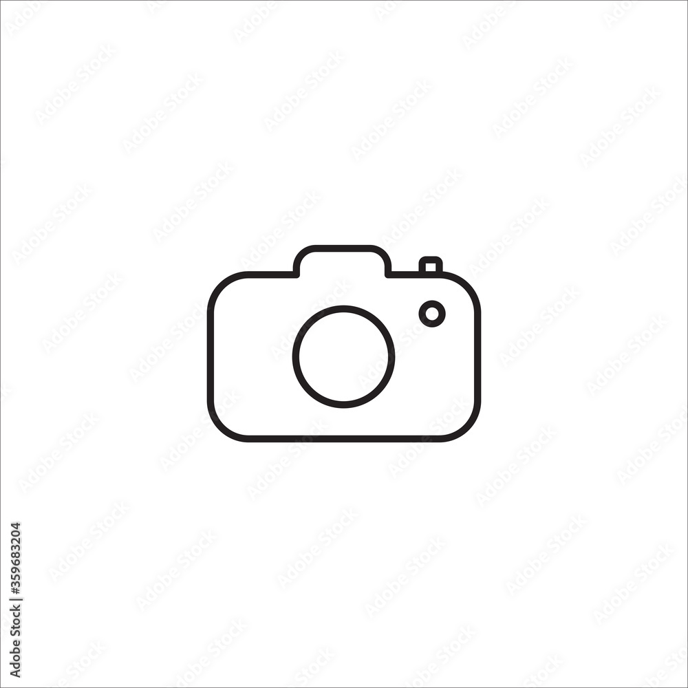 Camera line icon vector Camera line icon vector
