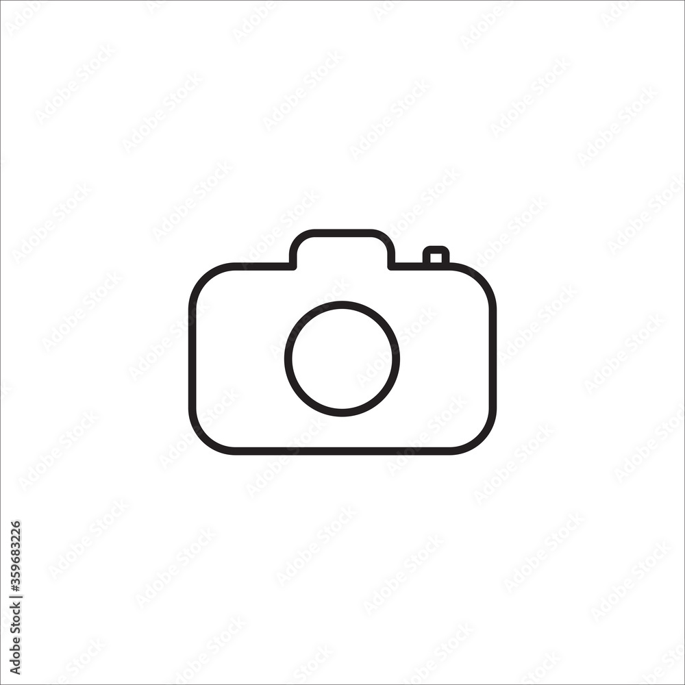 Camera line icon vector Camera line icon vector