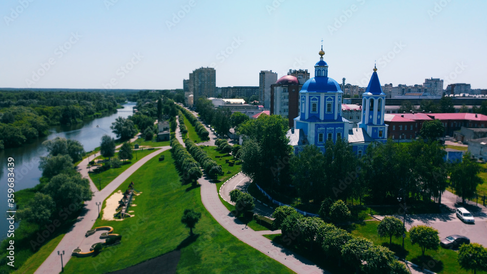 One of the temples in Tambov on the embankment