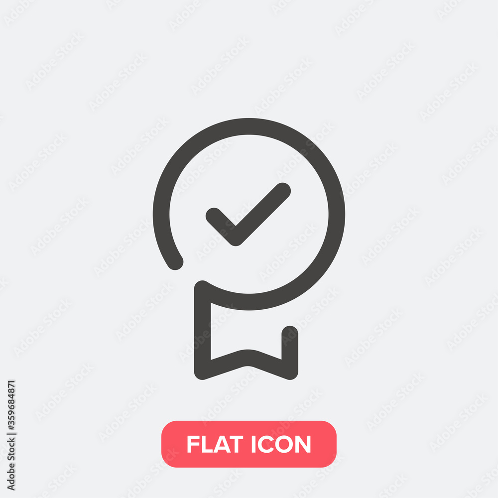 Certificate icon. Badge symbol modern simple vector icon for website design, mobile app, ui. Vector Illustration Certificate icon. Badge symbol modern simple vector icon for website design, mobile app, ui. Vector Illustration