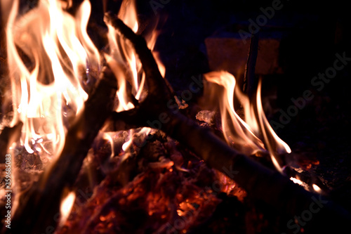 fire  flame  heat  wood  burn  fireplace  hot  bonfire  flames  campfire  burning  red  orange  warm  camp  night  light  camping  coal  black  yellow  barbecue  blaze  danger  ember