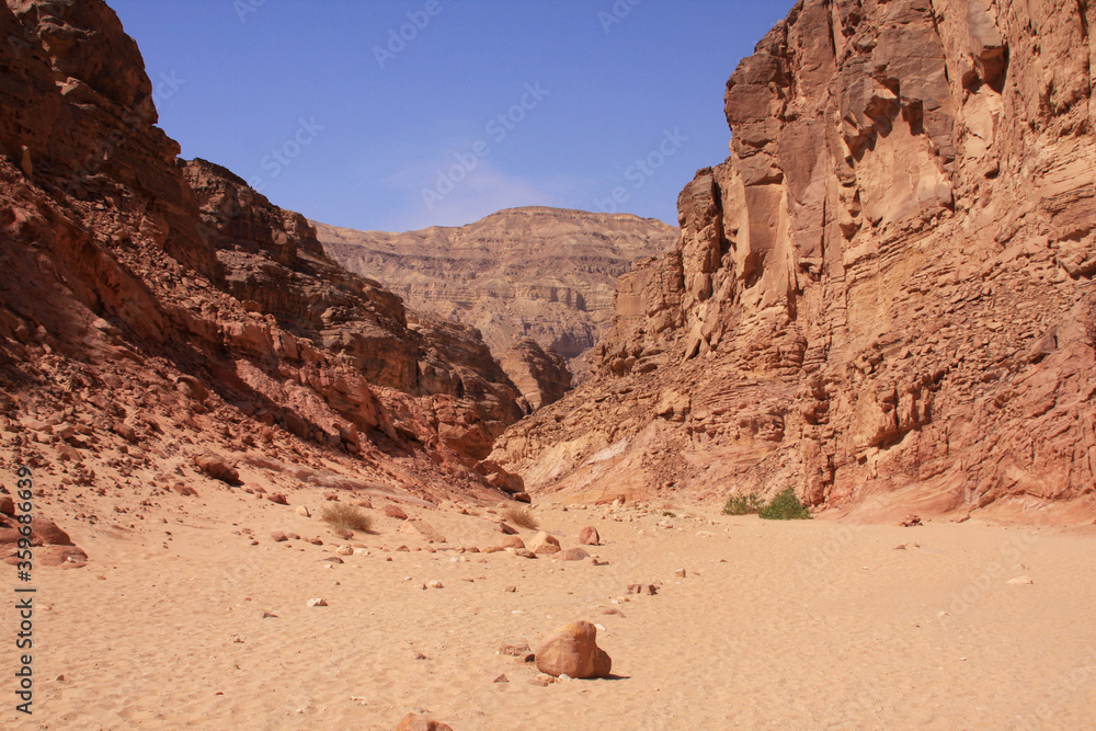 Fototapeta premium sand and rocks in the Colored canyon on the Sinai Peninsula