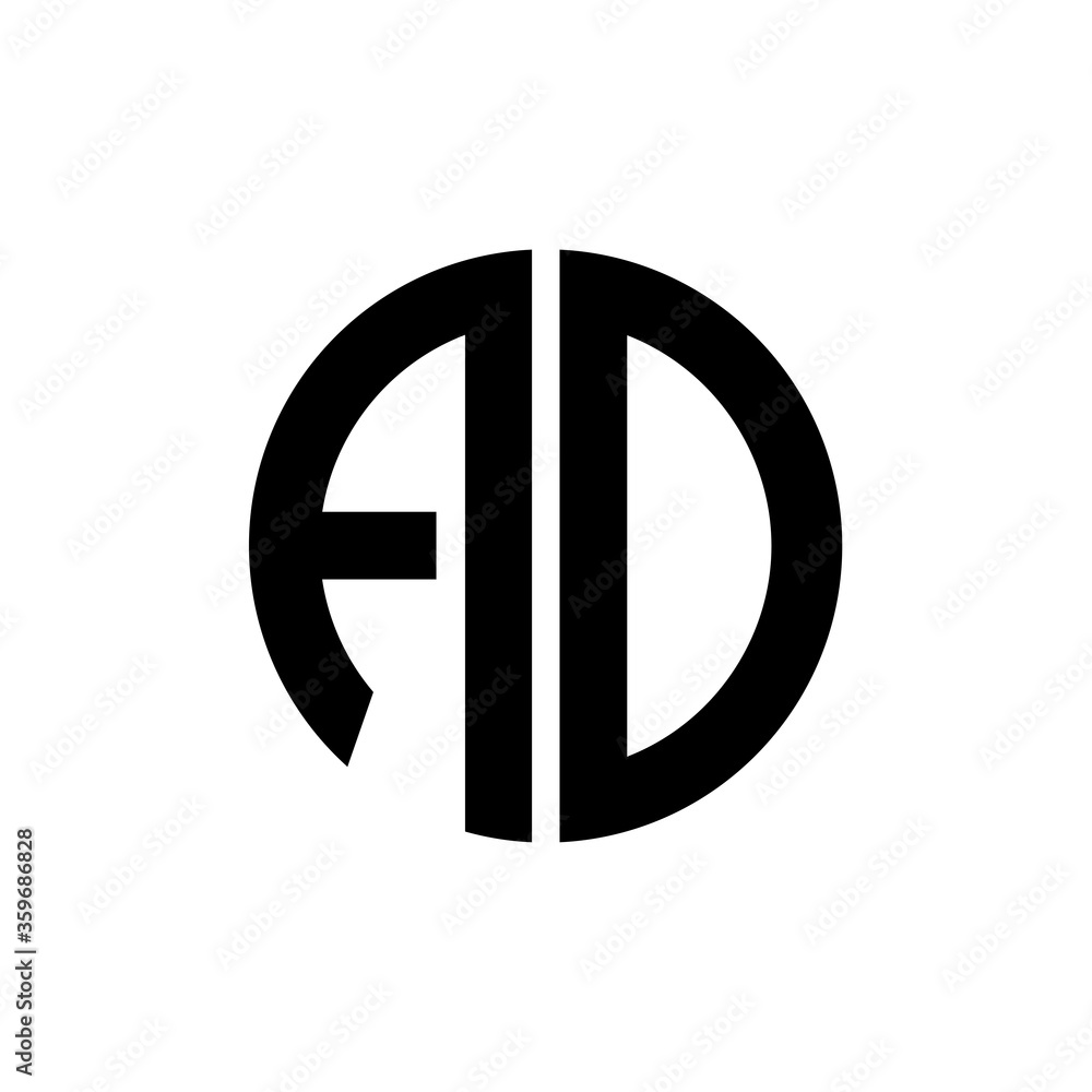 A & D letter logo vector. A & D logo business A & D letter logo vector. A & D logo business