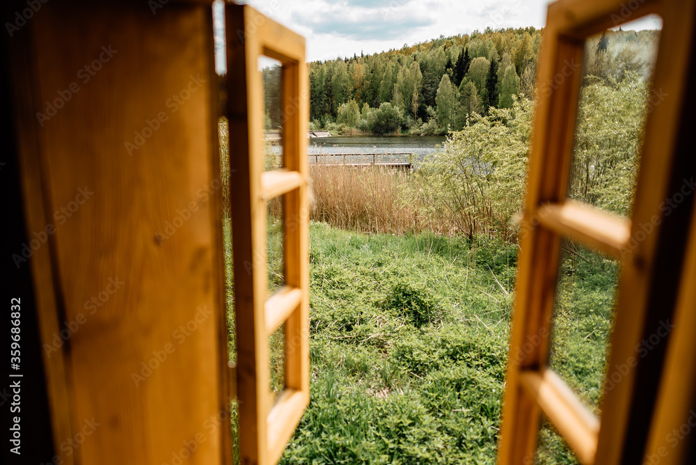 beautiful view from the window on the nature beautiful view from the window on the nature