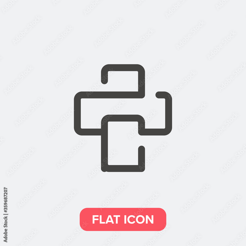 Printer icon. Vector Illustration Printer icon. Vector Illustration