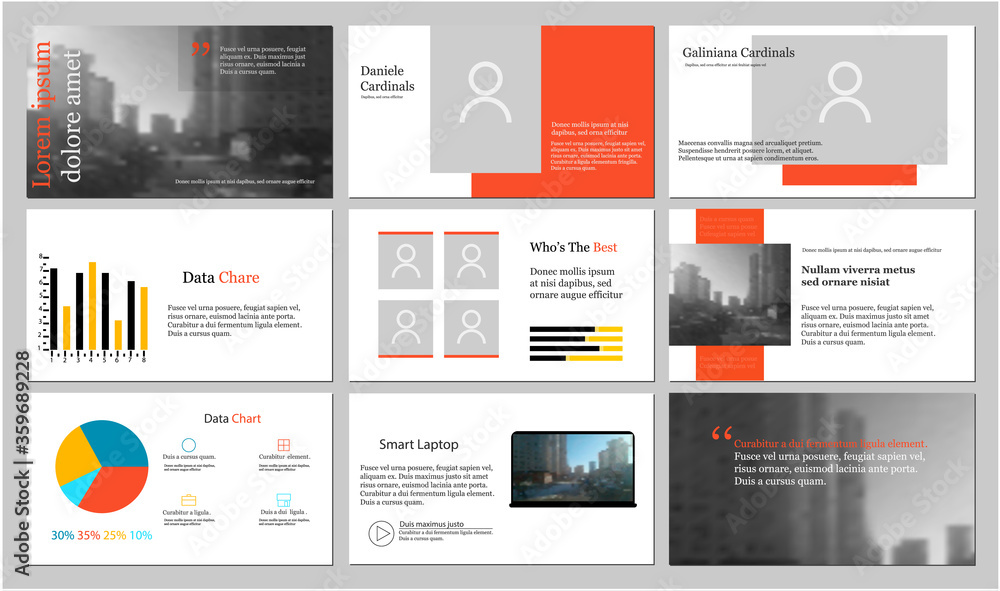 Elements of infographics for presentations templates. Leaflet, Annual report, book cover design. Brochure, layout, Flyer layout template design. Vector Illustration