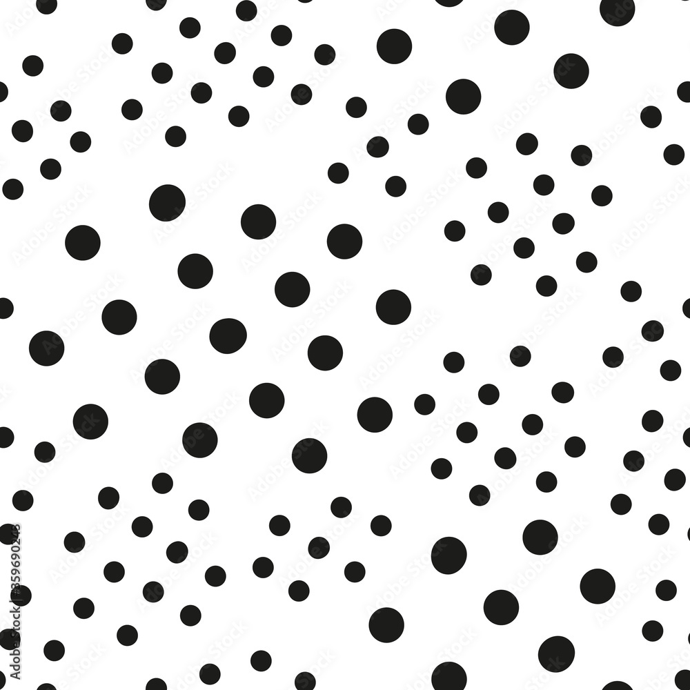 Vector abstract seamless background with spots, dots and lines. Great for paper, card, wallpaper, banner, fabric, interior. Hand drawn illustration.