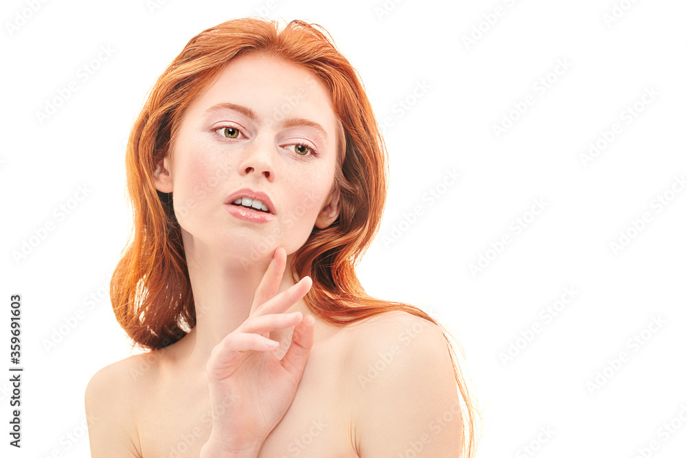 Obraz premium girl with magnificent red hair