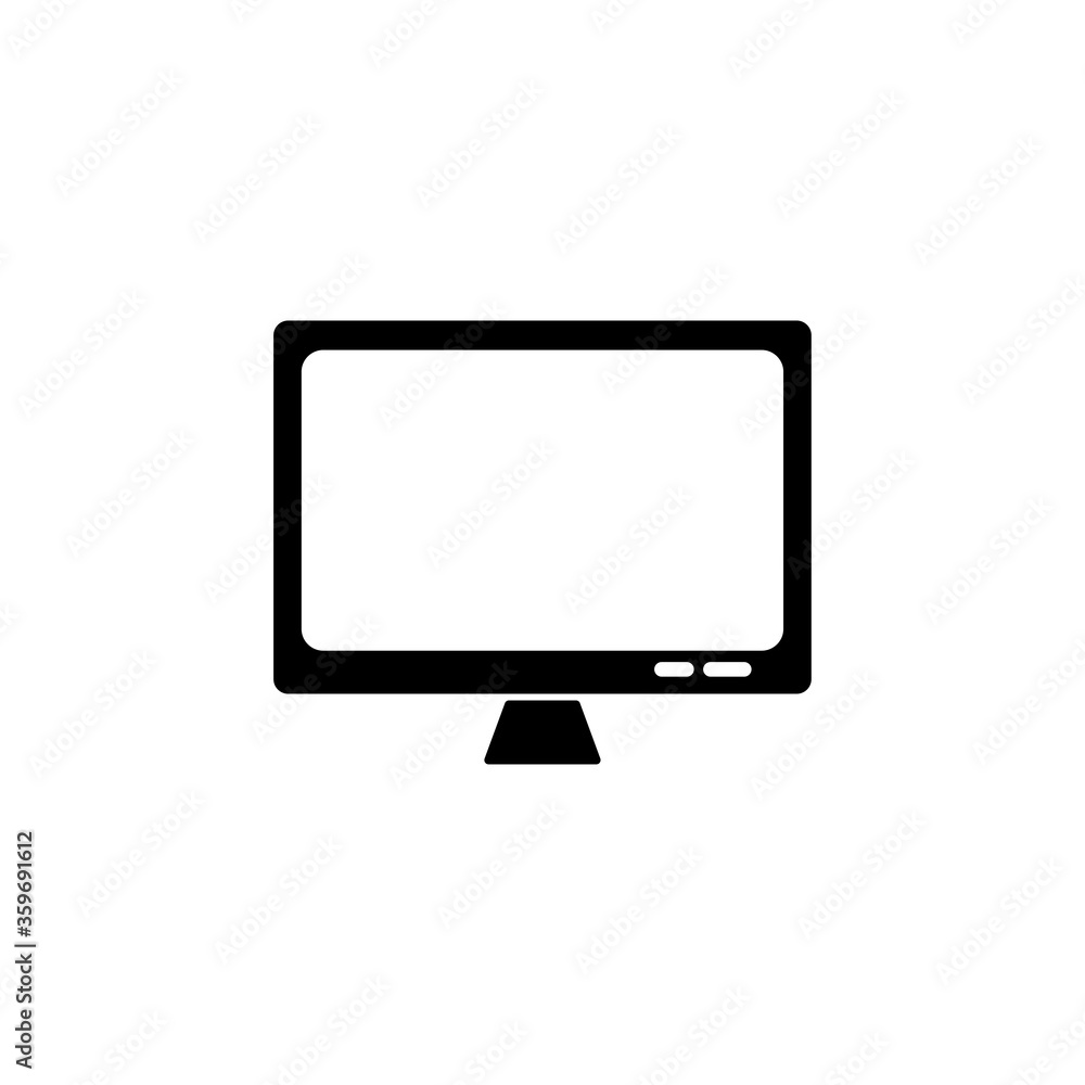 Desktop, monitor icon. Design vector illustration Desktop, monitor icon. Design vector illustration