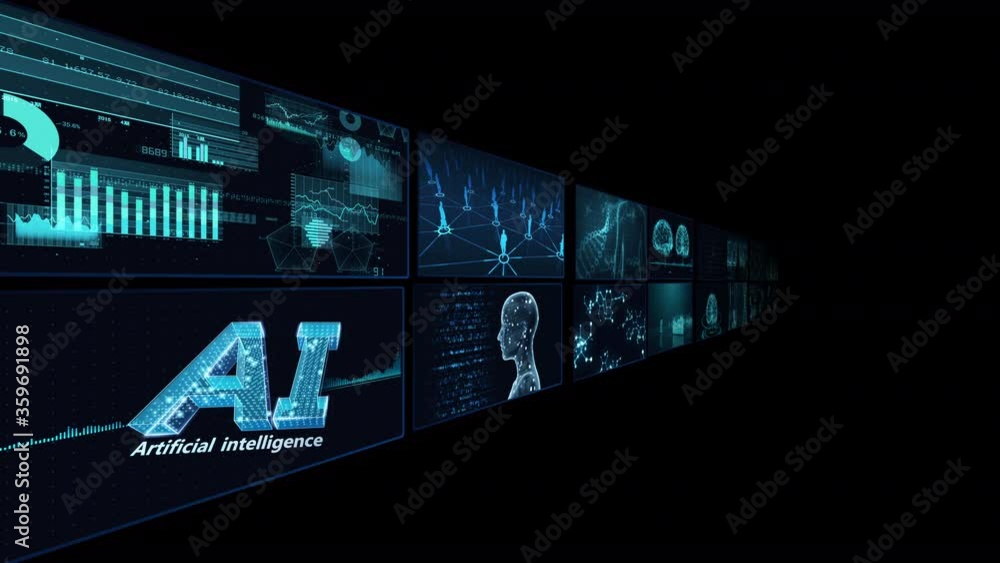 Digital Network Technology AI artificial intelligence data concepts Background. Digital Network Technology AI artificial intelligence data concepts Background.