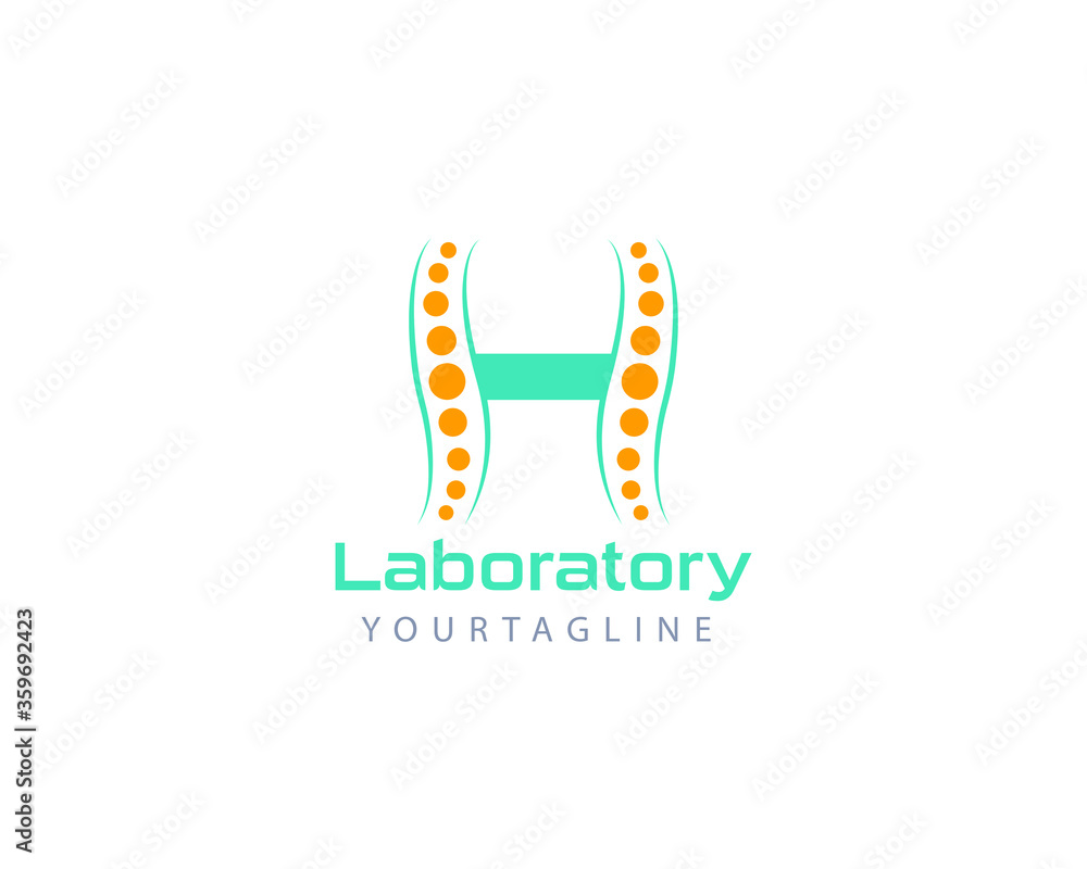 Initial laboratory alphabet letter H Initial laboratory alphabet letter H