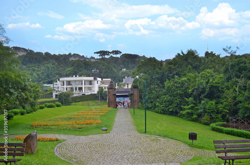 Entrance of Memorial Ucraniano (Ukarinian Memorial), Curitiba, Paraná, Brazil