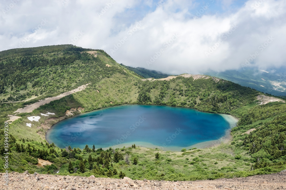 Fototapeta premium 一切経山 魔女の瞳（五色沼）