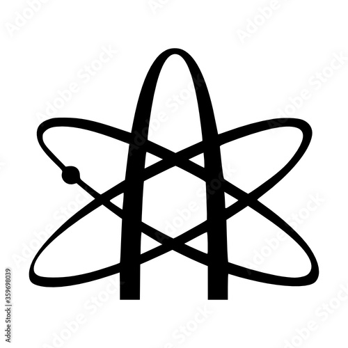 The atomic whirl, symbol of the Atheists