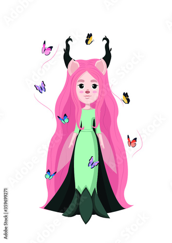 girl with a magic wand