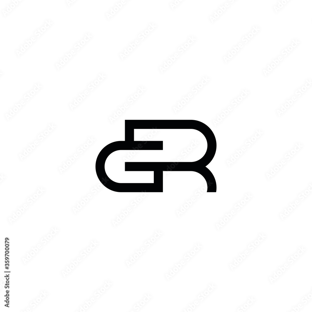 GR G R letter logo design vector GR G R letter logo design vector