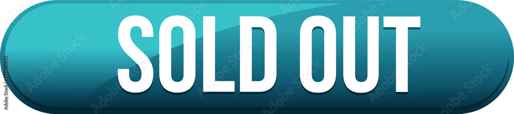 Sold out Button. Blue eps10 Vector Badge. Sold out Button. Blue eps10 Vector Badge.